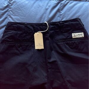 Merz b. Schwanen 1920s Worker Chino (CHINO01) - Navy - Size 5 (M) 32/30